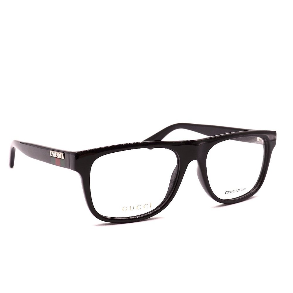 NEW GUCCI GG1117O 001 BLACK AUTHENTIC EYEGLASSES FRAME RX 56-17 - Picture 1 of 11